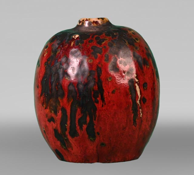 Pierre-Adrien Dalpayrat, Small Glazed Stoneware Vase, late 19th century Pierre-Adrien Dalpayrat, Small Glazed Stoneware Vase, late 19th century-0