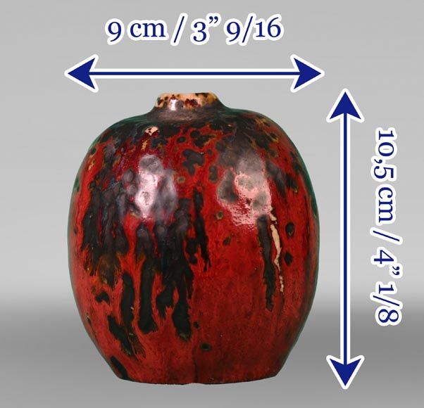 Pierre-Adrien Dalpayrat, Small Glazed Stoneware Vase, late 19th century Pierre-Adrien Dalpayrat, Small Glazed Stoneware Vase, late 19th century-5