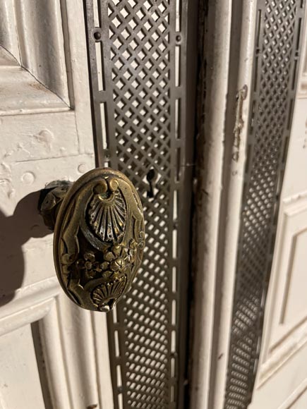 Oak double door with napkin fold decoration Oak double door with napkin fold decoration-11