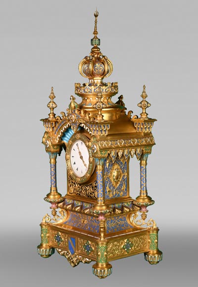 Charles Stanislas MATIFAT, Persian double-sided pendulum from the London Universal Exhibition of 1851 Charles Stanislas MATIFAT, Persian double-sided pendulum from the London Universal Exhibition of 1851-1