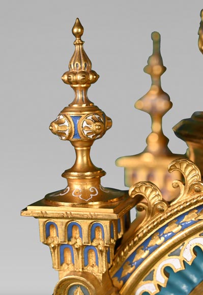 Charles Stanislas MATIFAT, Persian double-sided pendulum from the London Universal Exhibition of 1851 Charles Stanislas MATIFAT, Persian double-sided pendulum from the London Universal Exhibition of 1851-9