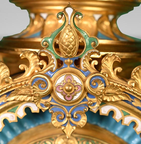 Charles Stanislas MATIFAT, Persian double-sided pendulum from the London Universal Exhibition of 1851 Charles Stanislas MATIFAT, Persian double-sided pendulum from the London Universal Exhibition of 1851-10