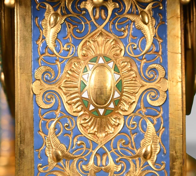 Charles Stanislas MATIFAT, Persian double-sided pendulum from the London Universal Exhibition of 1851 Charles Stanislas MATIFAT, Persian double-sided pendulum from the London Universal Exhibition of 1851-11