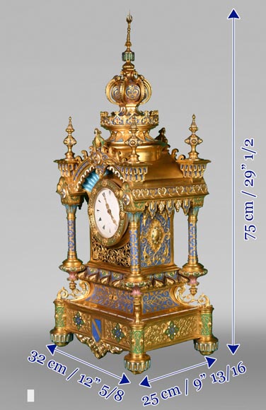 Charles Stanislas MATIFAT, Persian double-sided pendulum from the London Universal Exhibition of 1851 Charles Stanislas MATIFAT, Persian double-sided pendulum from the London Universal Exhibition of 1851-16