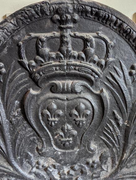 Fireback with the Arms of France from the 18th century Fireback with the Arms of France from the 18th century-4
