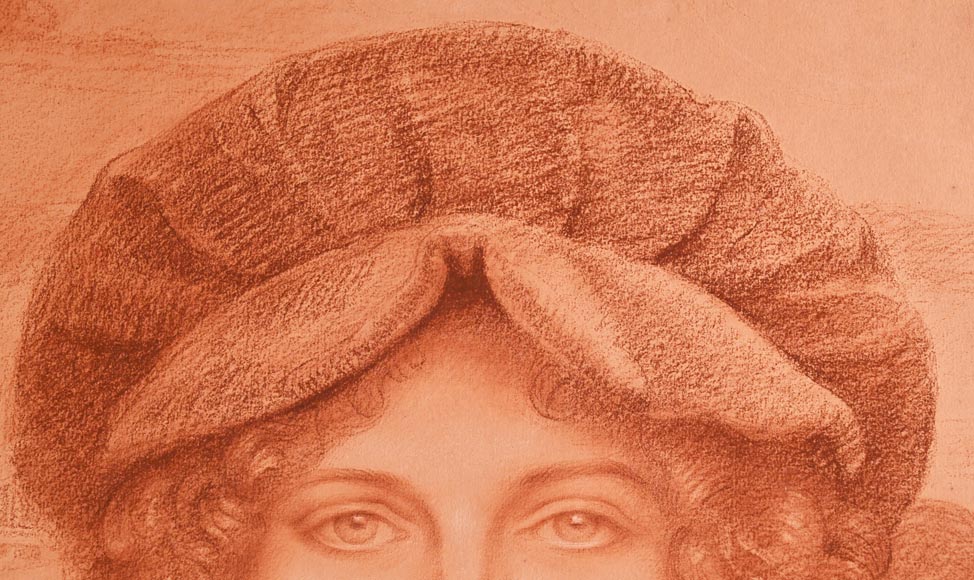 Armand POINT, Preparatory drawing for the painting Young Woman with the Green Toque, 1905 Armand POINT, Preparatory drawing for the painting Young Woman with the Green Toque, 1905-3