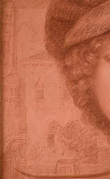 Armand POINT, Preparatory drawing for the painting Young Woman with the Green Toque, 1905 Armand POINT, Preparatory drawing for the painting Young Woman with the Green Toque, 1905-4