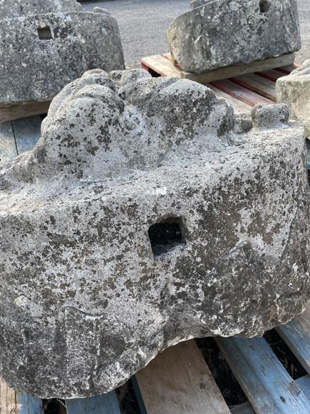 Set of Four Carved Stone Medallions Depicting Satyr Faces Set of Four Carved Stone Medallions Depicting Satyr Faces-10