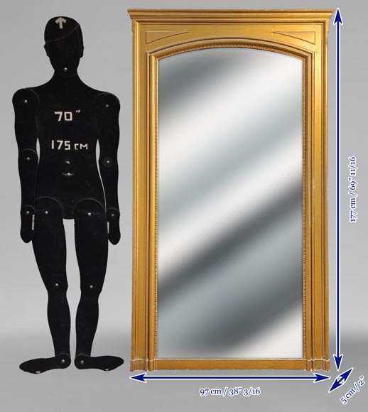 Louis XVI style moulded and gilded trumeau Louis XVI style moulded and gilded trumeau-7