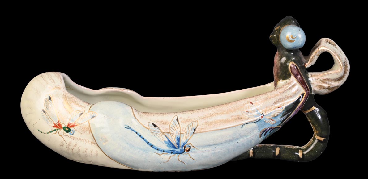 Émile GALLÉ, Plant holder with dragonflies, circa 1880 Émile GALLÉ, Plant holder with dragonflies, circa 1880-0