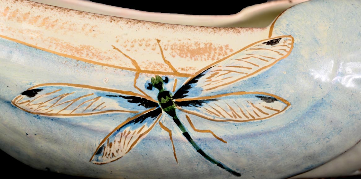 Émile GALLÉ, Plant holder with dragonflies, circa 1880 Émile GALLÉ, Plant holder with dragonflies, circa 1880-4