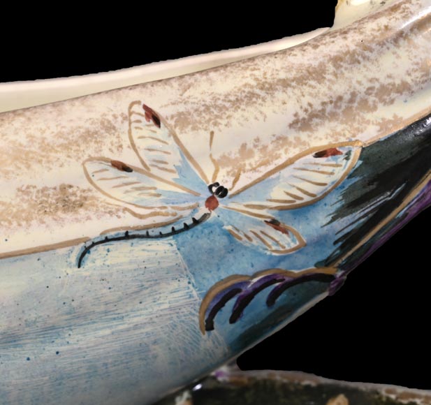 Émile GALLÉ, Plant holder with dragonflies, circa 1880 Émile GALLÉ, Plant holder with dragonflies, circa 1880-7