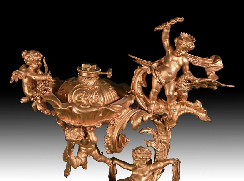 Art foundry of Johann HERZNER (attributed to), Lantern with rich rococo decoration, Second half of the 19th century Art foundry of Johann HERZNER (attributed to), Lantern with rich rococo decoration, Second half of the 19th century-6