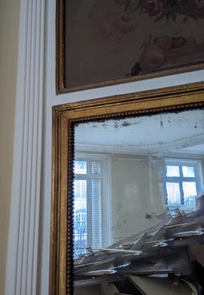 Louis XVI period trumeau decorated with a painting of a flowering vase Louis XVI period trumeau decorated with a painting of a flowering vase-4