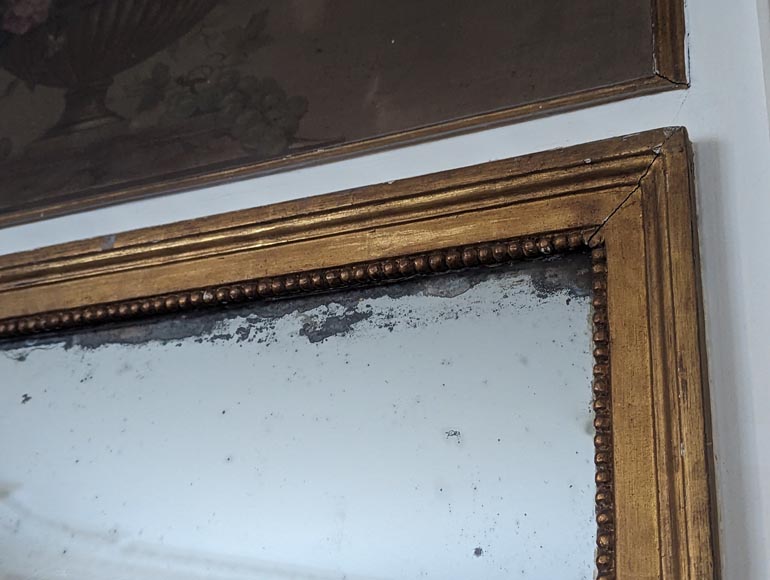 Louis XVI period trumeau decorated with a painting of a flowering vase Louis XVI period trumeau decorated with a painting of a flowering vase-5