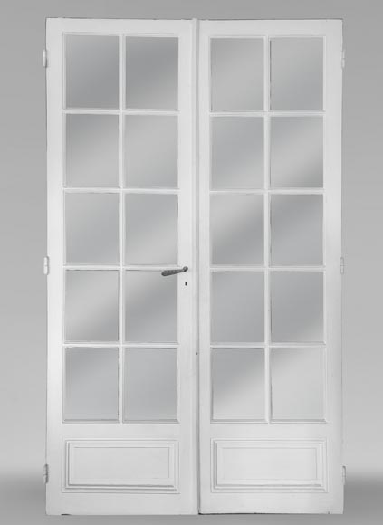 Set of 3 small-paned double doors Set of 3 small-paned double doors-7