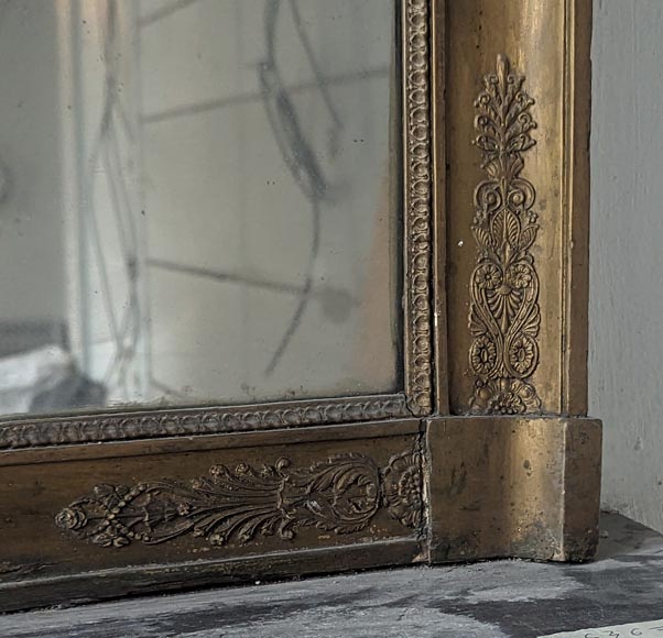 Restoration-period bronze trumeau decorated with a palmette Restoration-period bronze trumeau decorated with a palmette-5