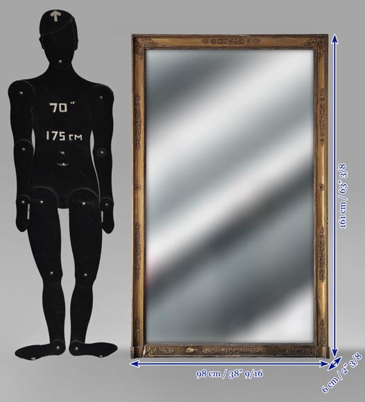 Restoration-period bronze trumeau decorated with a palmette Restoration-period bronze trumeau decorated with a palmette-7