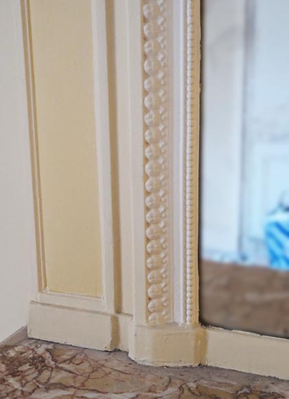 Louis XVI style trumeau decorated with a basket and garlands of flowers Louis XVI style trumeau decorated with a basket and garlands of flowers-5