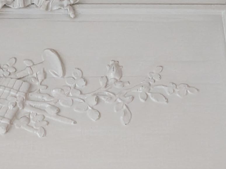 Louis XVI style trumeau decorated with a pan flute Louis XVI style trumeau decorated with a pan flute-4