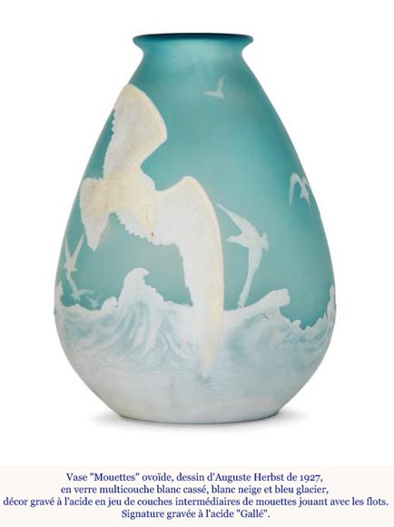 Gallé Establishments, Seagull Plate, between 1918 and 1936 Gallé Establishments, Seagull Plate, between 1918 and 1936-1