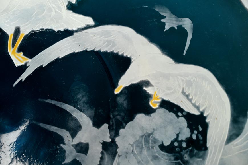 Gallé Establishments, Seagull Plate, between 1918 and 1936 Gallé Establishments, Seagull Plate, between 1918 and 1936-3