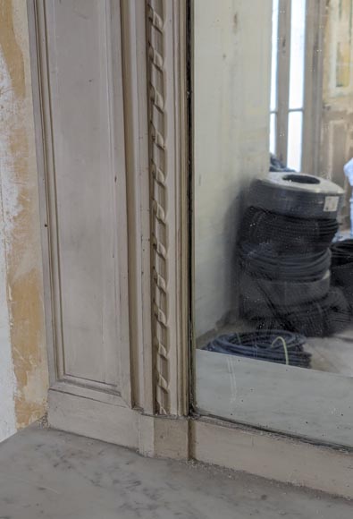 Louis XVI style trumeau with basket and garland of flowers Louis XVI style trumeau with basket and garland of flowers-5