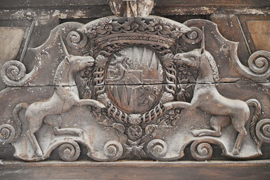 Baroque church altar and altarpiece of the 17th century Baroque church altar and altarpiece of the 17th century-10