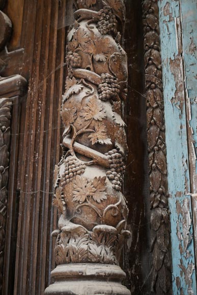 Baroque church altar and altarpiece of the 17th century Baroque church altar and altarpiece of the 17th century-14
