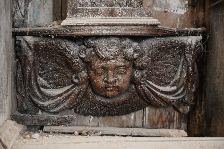 Baroque church altar and altarpiece of the 17th century Baroque church altar and altarpiece of the 17th century-15