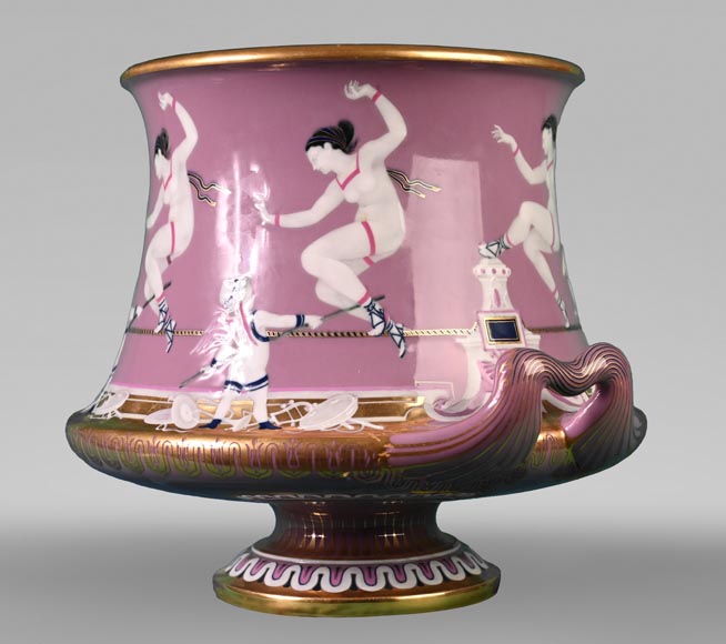Sèvres Manufacture, Cubiform Vase with Tightrope Dancers, 1867-1869 Sèvres Manufacture, Cubiform Vase with Tightrope Dancers, 1867-1869-2