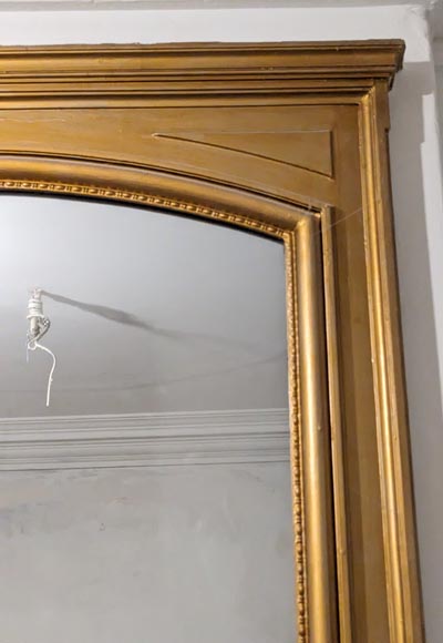 Louis Philippe-style moulded trumeau with gilded paintwork Louis Philippe-style moulded trumeau with gilded paintwork-2