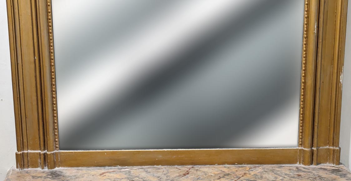 Louis Philippe-style moulded trumeau with gilded paintwork Louis Philippe-style moulded trumeau with gilded paintwork-5