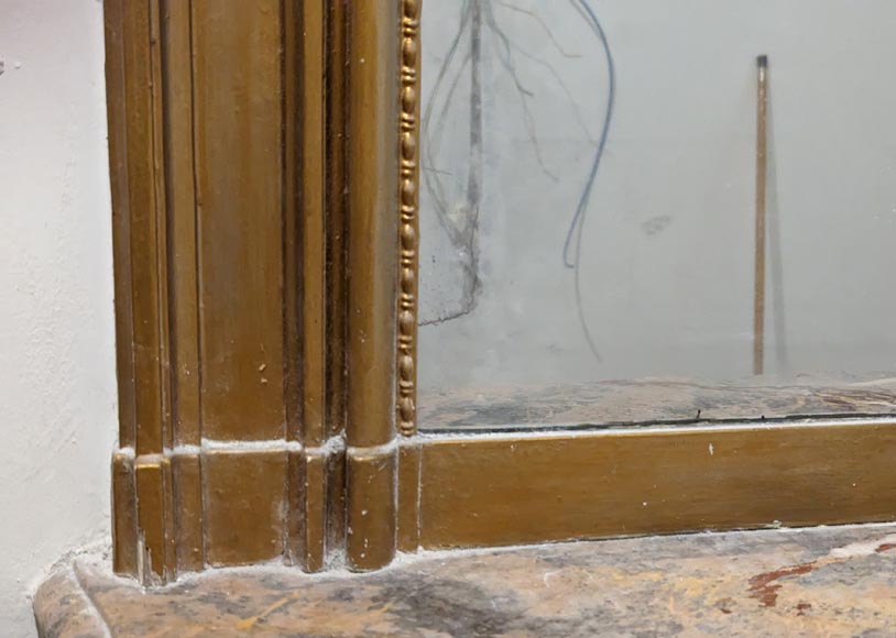 Louis Philippe-style moulded trumeau with gilded paintwork Louis Philippe-style moulded trumeau with gilded paintwork-6