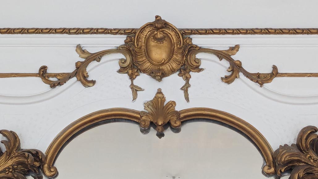 Napoleon III-style trumeau decorated with branches Napoleon III-style trumeau decorated with branches-1