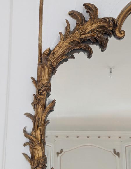 Napoleon III-style trumeau decorated with branches Napoleon III-style trumeau decorated with branches-4