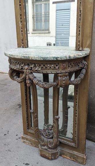 Small console and overmantel in the Napoleon III style Small console and overmantel in the Napoleon III style-5