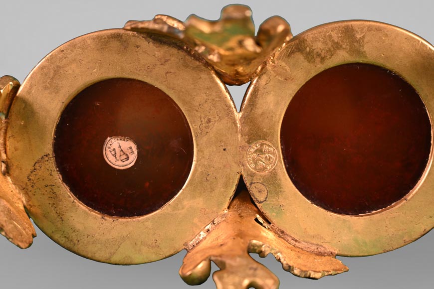 BACCARAT, Pair of Double Vases with Japanese-Style Decoration, circa 1880 BACCARAT, Pair of Double Vases with Japanese-Style Decoration, circa 1880-8