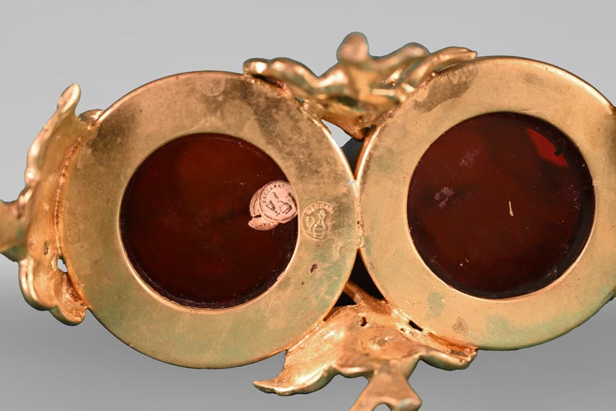 BACCARAT, Pair of Double Vases with Japanese-Style Decoration, circa 1880 BACCARAT, Pair of Double Vases with Japanese-Style Decoration, circa 1880-9