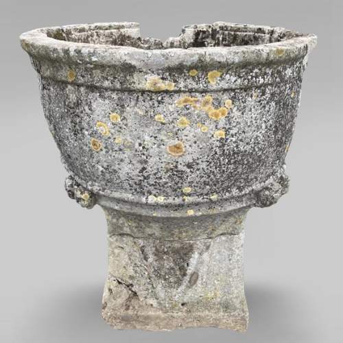 Imposing antique stone stoup