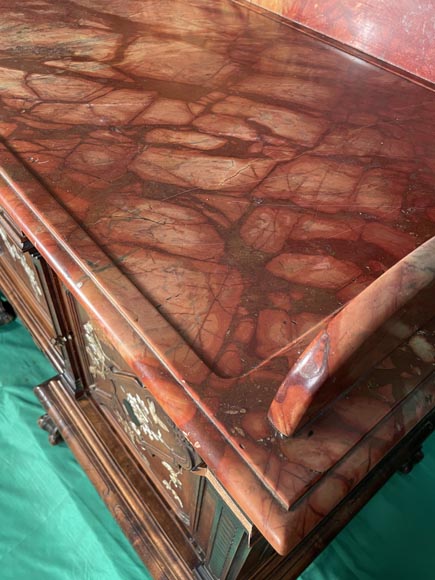 Maison des Bambous, Alfred PERRET and Ernest VIBERT (attributed to) - Japanese sideboard with fan-shaped mirror Maison des Bambous, Alfred PERRET and Ernest VIBERT (attributed to) - Japanese sideboard with fan-shaped mirror-8