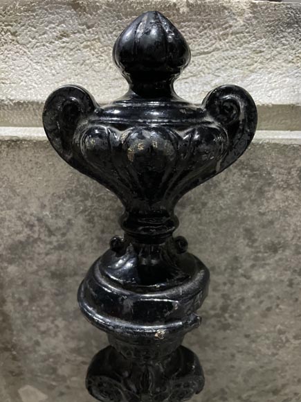 Spiral staircase in painted oak Spiral staircase in painted oak-5