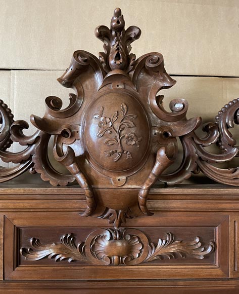 Napoleon III bed in walnut, 19th century Napoleon III bed in walnut, 19th century-4