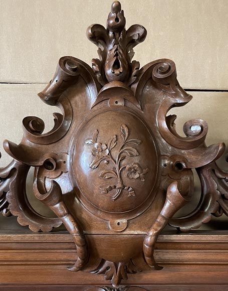 Napoleon III bed in walnut, 19th century Napoleon III bed in walnut, 19th century-5