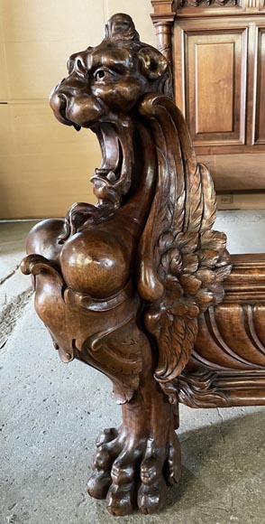 Napoleon III bed in walnut, 19th century Napoleon III bed in walnut, 19th century-10