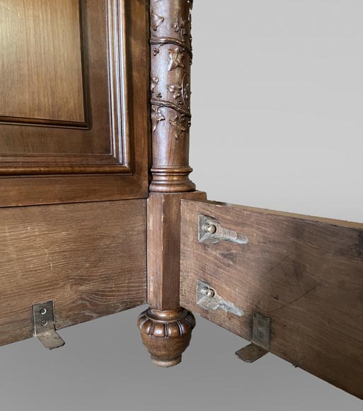 Napoleon III bed in walnut, 19th century Napoleon III bed in walnut, 19th century-12