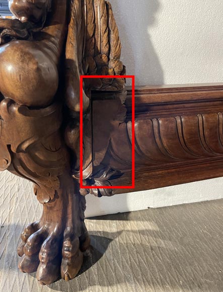 Napoleon III bed in walnut, 19th century Napoleon III bed in walnut, 19th century-13