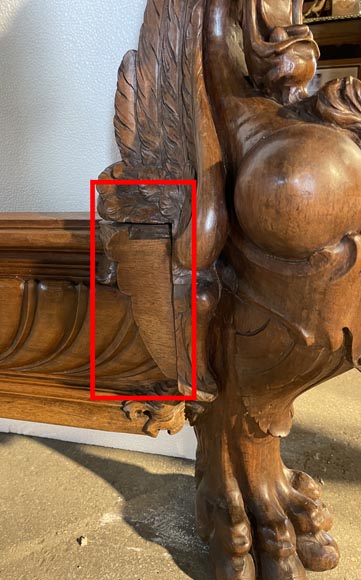 Napoleon III bed in walnut, 19th century Napoleon III bed in walnut, 19th century-14