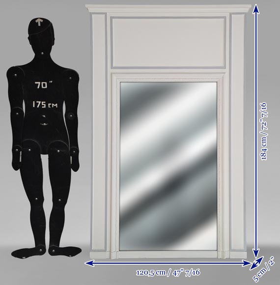 Louis XVI-style trumeau with small pearls Louis XVI-style trumeau with small pearls-6