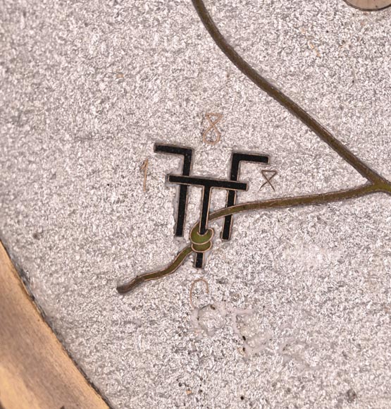 Fernand Thesmar, Ornament Plate With Grapevine on a Silver Background, 1880 Fernand Thesmar, Ornament Plate With Grapevine on a Silver Background, 1880-5